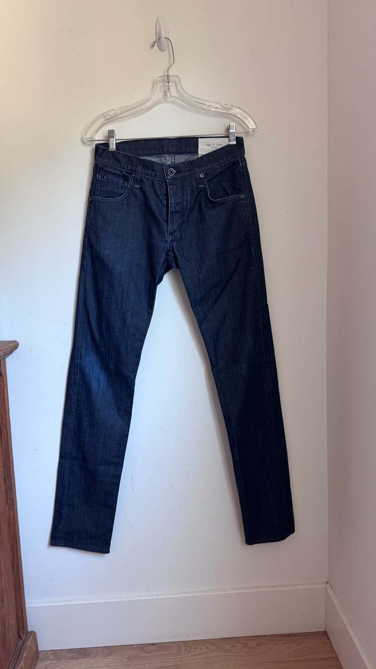 Rag & Bone Slim Fit Selvedge Denim Jeans in Tonal Rinse